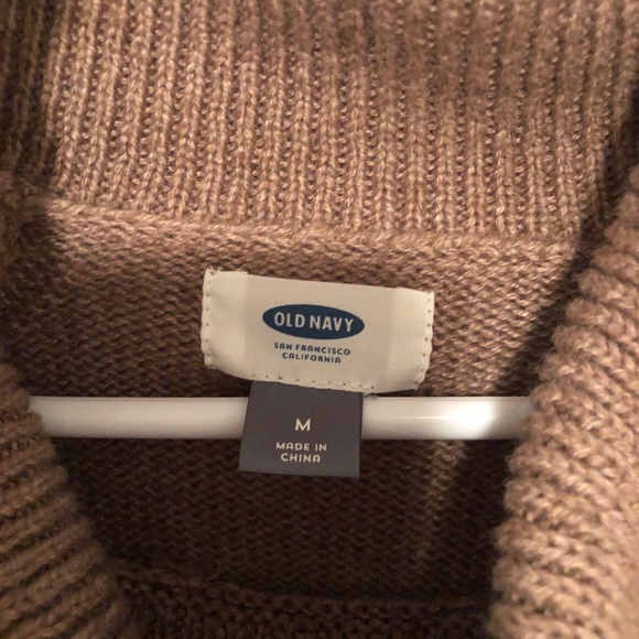 Old Navy Tan Cowl Neck Sweater - Medium - Picture 5 of 5